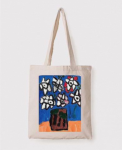 餐桌上的茉莉花-文創帆布包